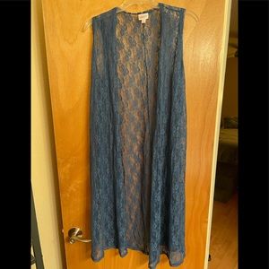 Blue LulaRoe lace Joy